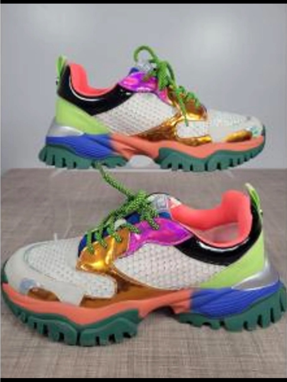 Colorful Chunky Platform Sneakers - Multi Color